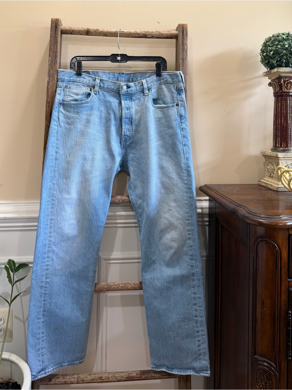 Levi's 501 Light  Blue Men's Straight Jeans